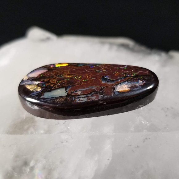 ***SOLD***     Incredible Australian Yowah Opal * 27.4 x 13.6 x 5.6mm - Picture 8 of 11
